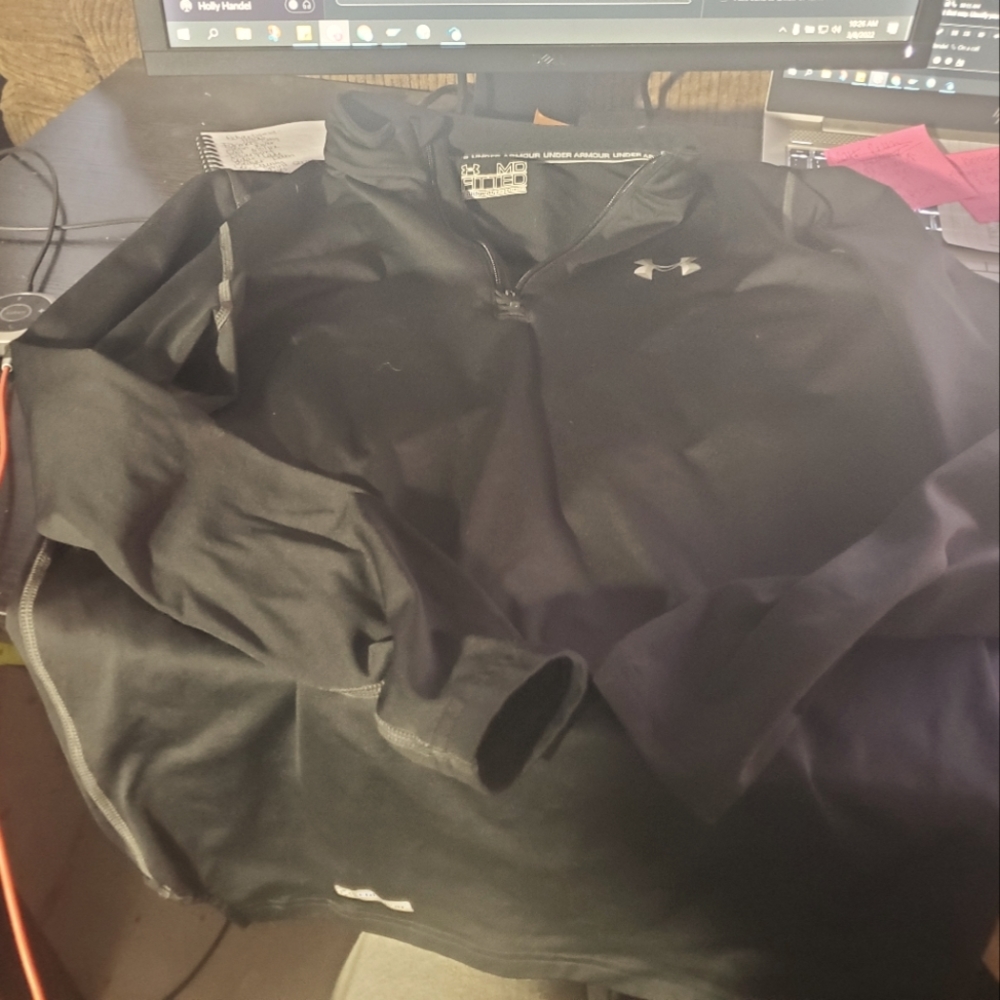 Under armour 3/4 zip up cold gear long sleeve